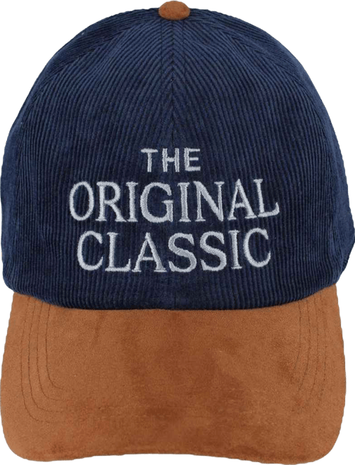 Men's The Original Classic 5 Panel Corduroy Baseball Hat with Faux Suede Brim