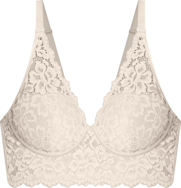 Pure Comfort Lace & Mesh Longline Wireless Bralette DM1188