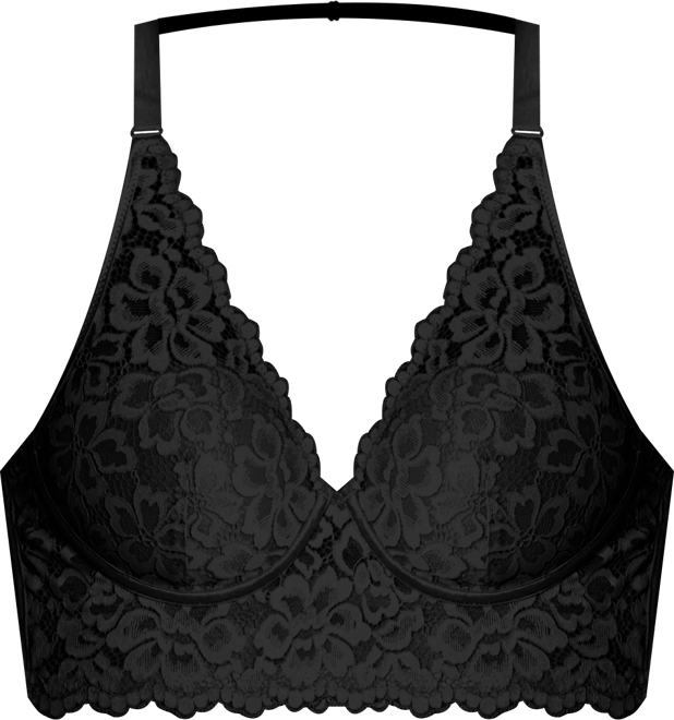Pure Comfort Lace & Mesh Longline Wireless Bralette DM1188