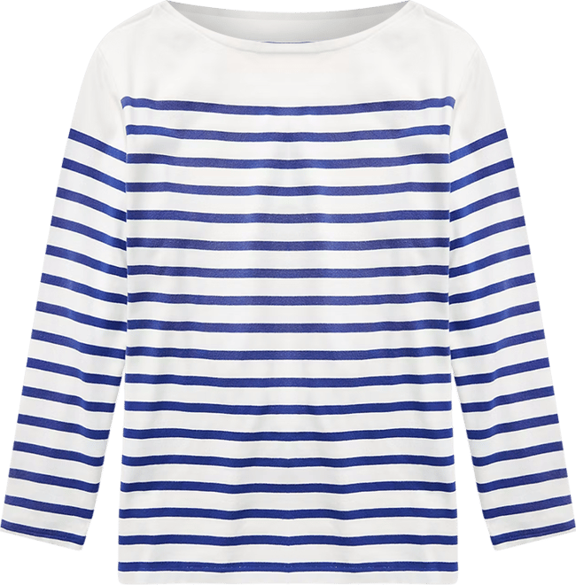 Women's Striped Boat Neck Mariner T-Shirt