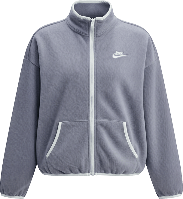 Nike Women's Polar Club Fleece Loose Cozy Track Jacket - Macy's