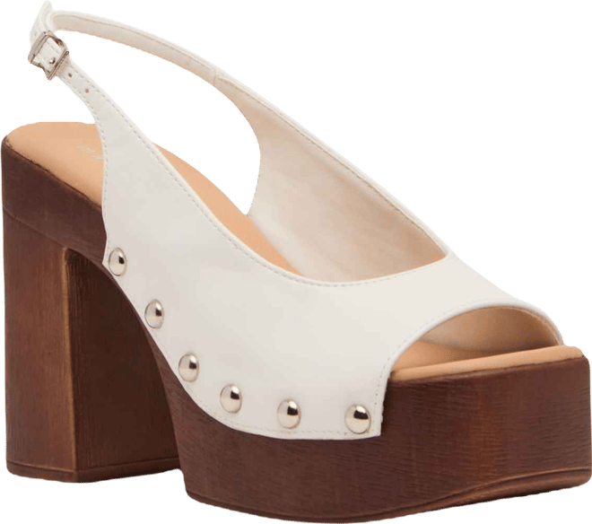 Women's Xanadu Wooden Platform Slingback Pumps