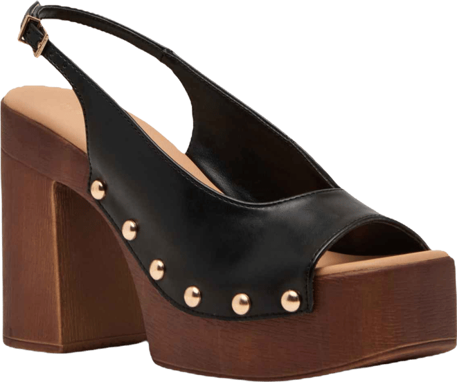 Women's Xanadu Wooden Platform Slingback Pumps