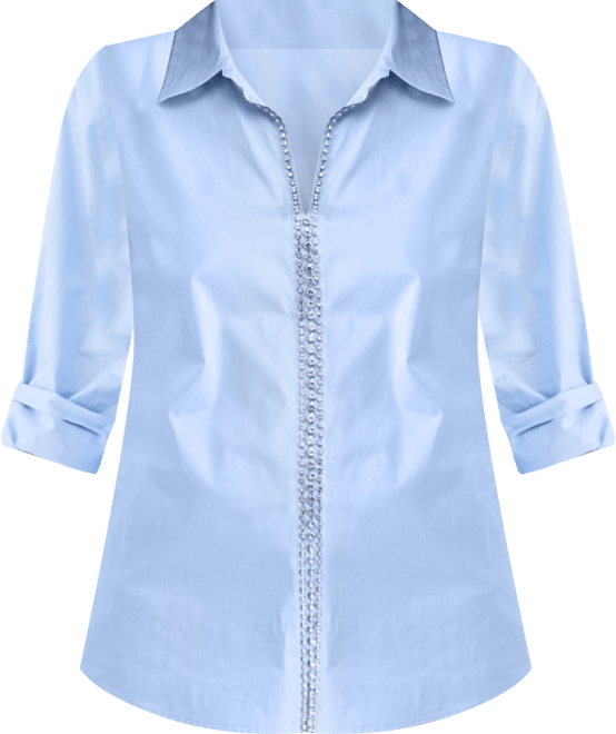 Women's Solid Embellished Popover Top, Macy's Exclusive