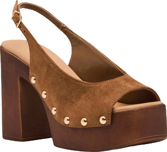 Women's Xanadu Wooden Platform Slingback Pumps