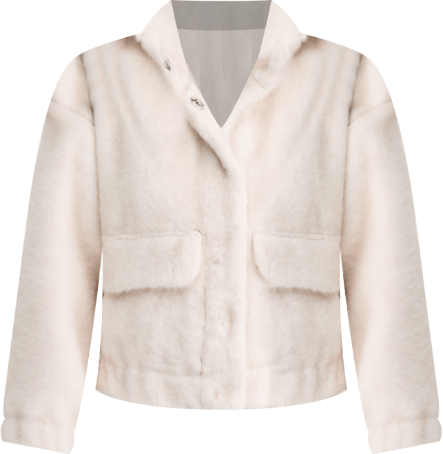 Women's Woven Solid Faux-Fur Bomber Jacket, Macy's Exclusive