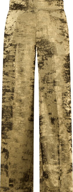 Petite Metallic Crepe Wide-Leg Pull-On Pants