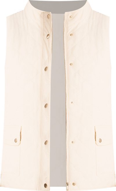 Women's Patch Pocket Vest Jacket