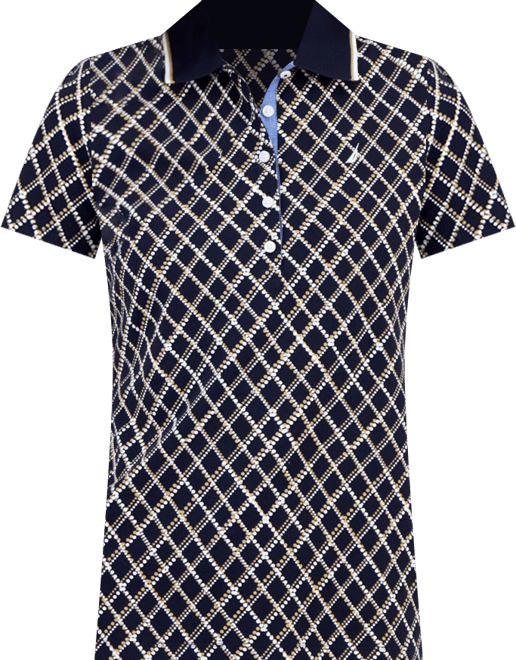 Nautica Women's Argyle Dot Polo Shirt