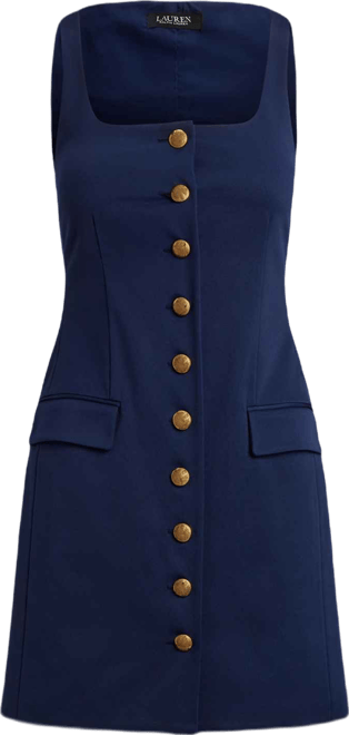 Women's Button-Trim Faille Cocktail Dress