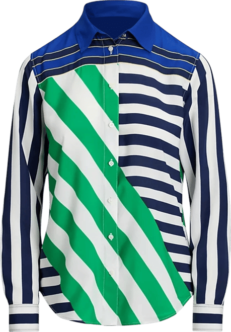 Women's Striped Long-Sleeve Shirt