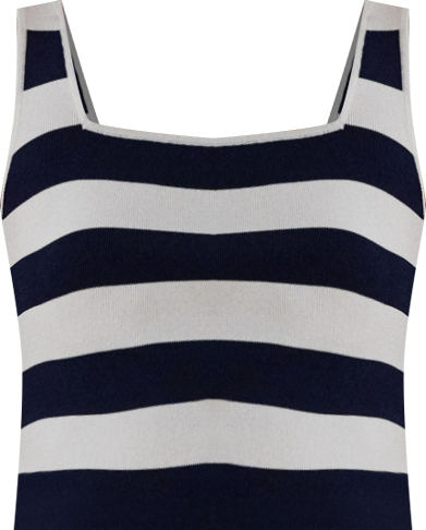 Women's Striped Sleeveless Sweater