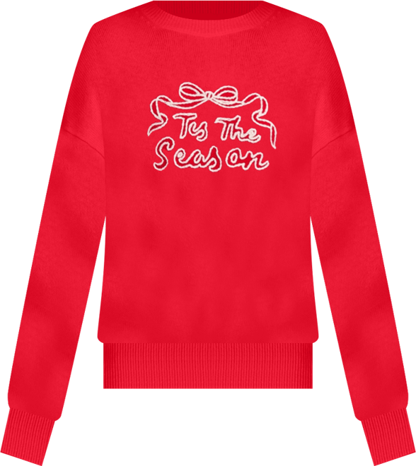 Women's Wool-Cashmere Tis The Season Sweater