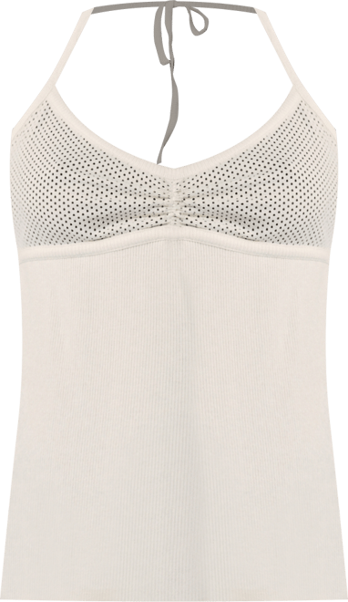 Women's Perforated Neckline Top