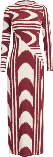 Women's Long-Sleeve Midi Dress