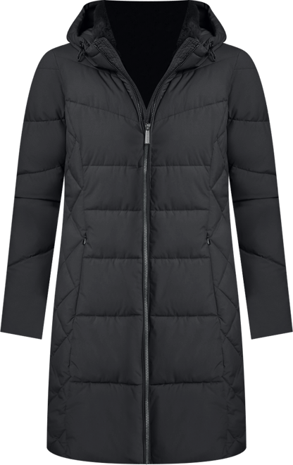 Women's Collar Hooded Puffer Coat