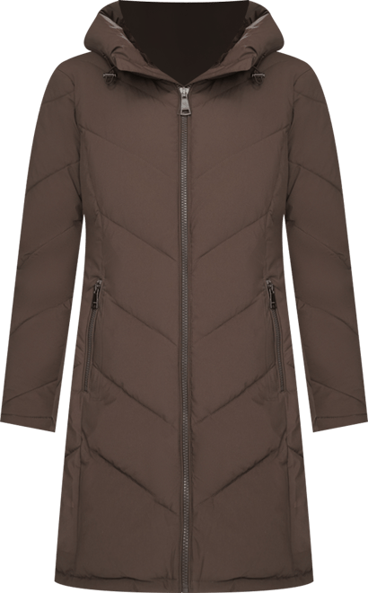 Women's Lined Hooded Puffer Coat