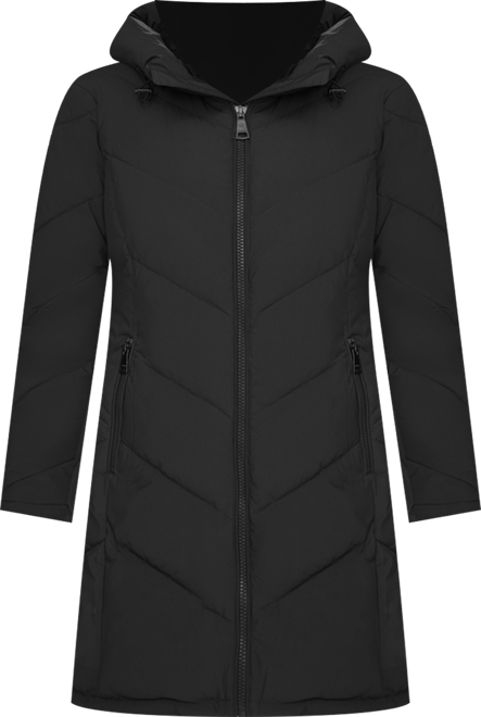 Women's Lined Hooded Puffer Coat