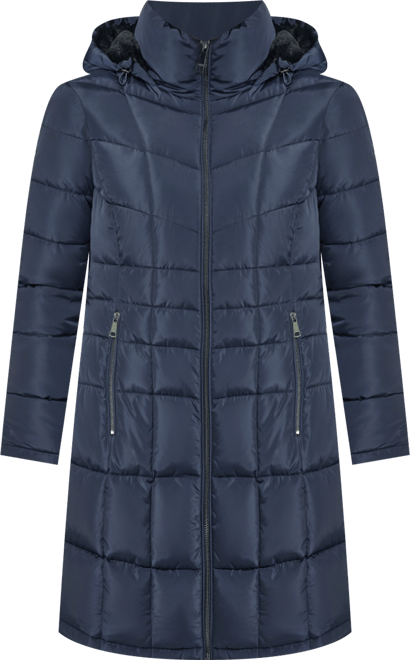 Women's Hooded Stand Collar Puffer Coat