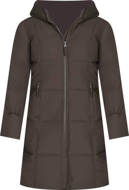 Women's Stand Collar Hooded Puffer Coat