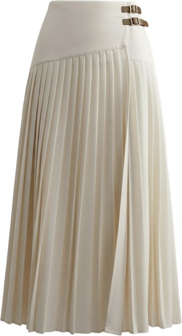 Women's Buckle Detailed Maxi Skirt