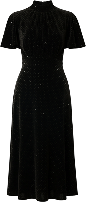 Women's Short-Sleeve Midi Dress