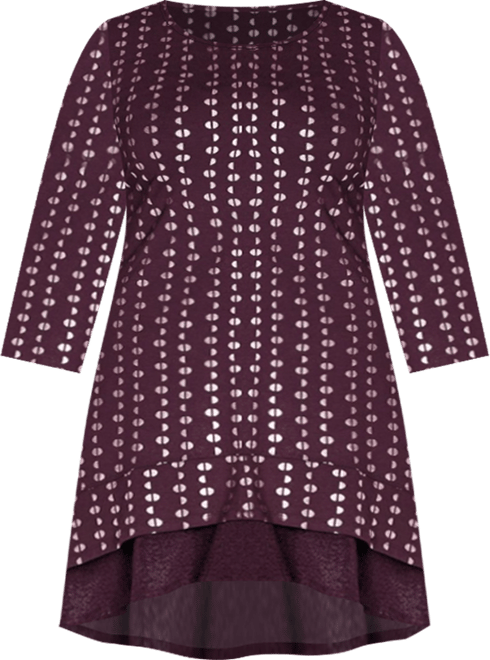 Women's Tops & Tees Foil Print Tunic