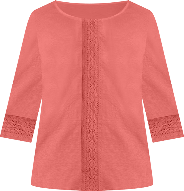 Women's Crochet Trim Tunic