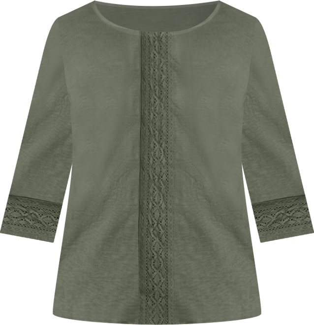 Women's Crochet Trim Tunic