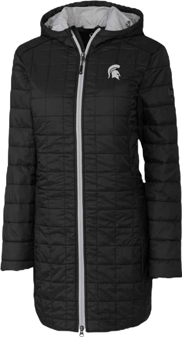 Women's Black Michigan State Spartans Rainier PrimaLoft Eco Hooded Jacket