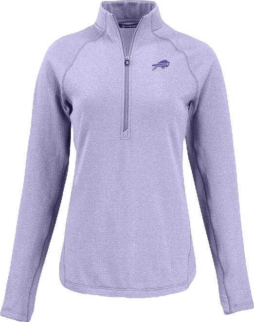 Women's Purple Buffalo Bills Peshastin Eco Fleece Half-Zip Sweatshirt