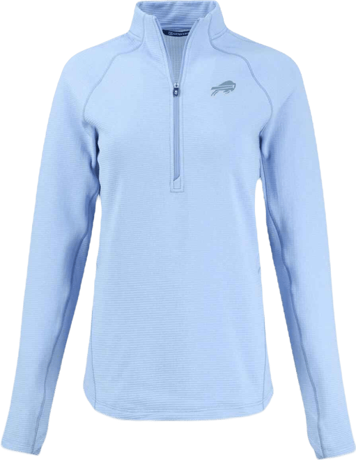 Women's Powder Blue Buffalo Bills Peshastin Eco Fleece Half-Zip Sweatshirt