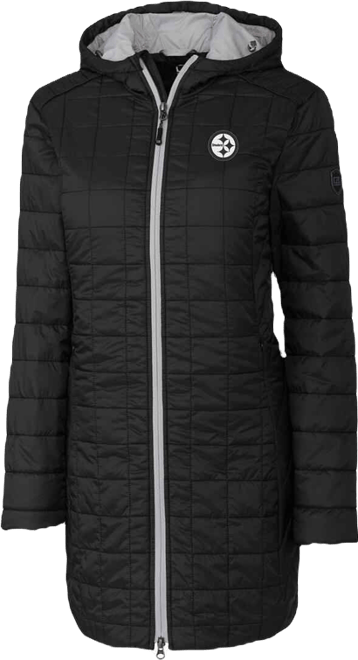 Women's Black Pittsburgh Steelers Rainier PrimaLoft Eco Insulated Full-Zip Hooded Jacket