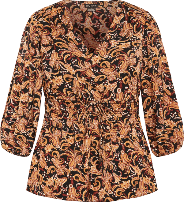 Plus Size Aubree Print Shirt