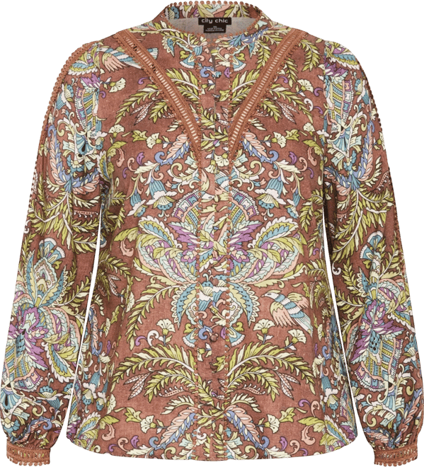 Plus Size Mysteria Print Shirt