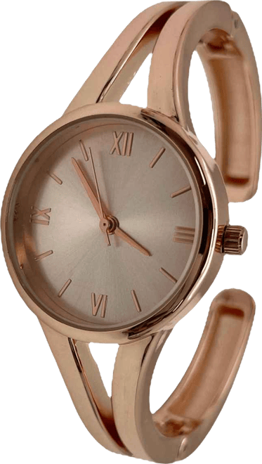 Minimalist Style Every Day Cuff Women Watch, Rose Gold