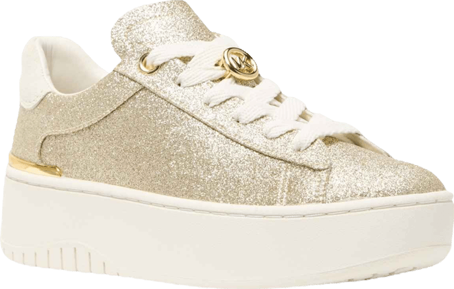 (取寄) マイケルコース レディース ドティ レース-アップ MICHAEL Michael Kors women Dottie Lace-Up Pale Gold 1 Michael Kors Women's Dottie Lace Up Sneakers - Macy's