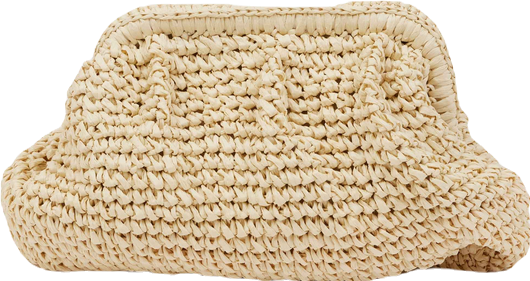 MIA Double Band Raffia Block Heel Silver