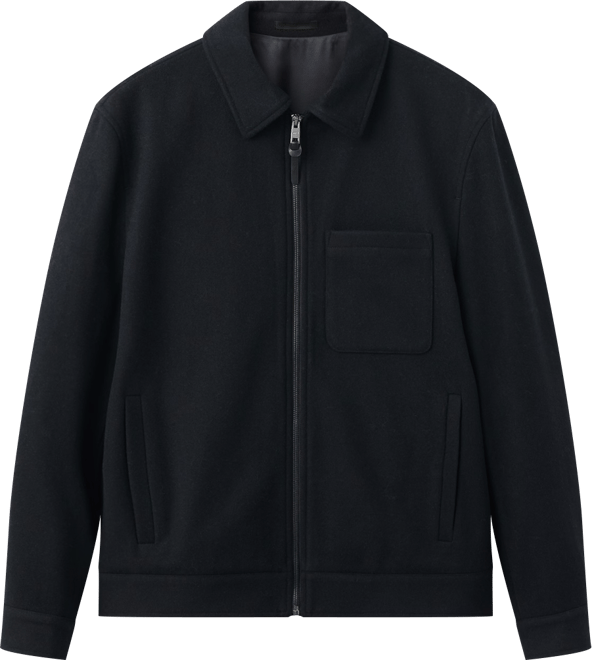 Men's Wool-Blend Pocket Jacket