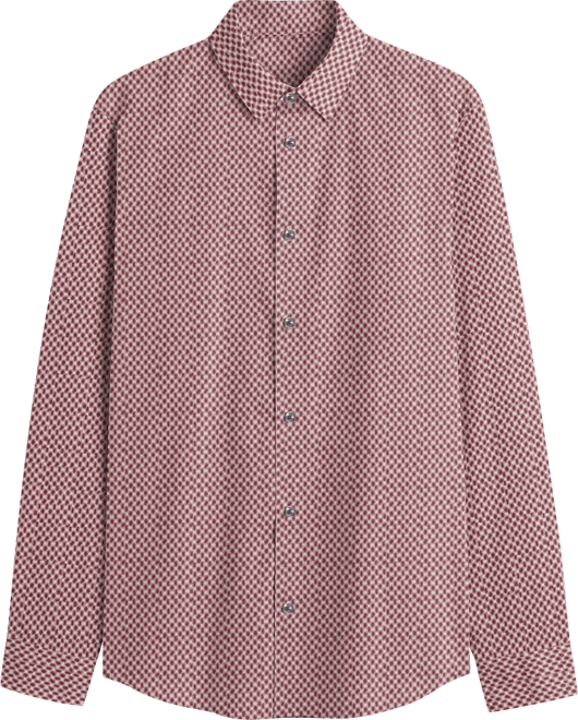 Men's Jozef Slim Mini Geometric Print Long Sleeve Shirt