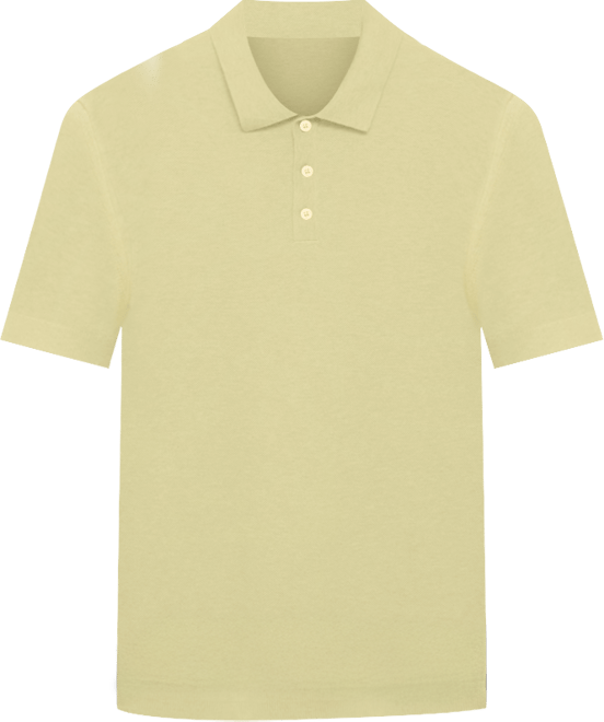 Men's Structured Knitted Slim-Fit Polo Shirt