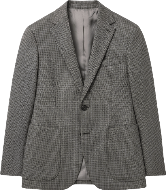 Men's Slim Fit Microstructure Blazer