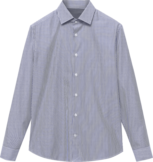 Men's Cotton Striped Slim-Fit Shirt