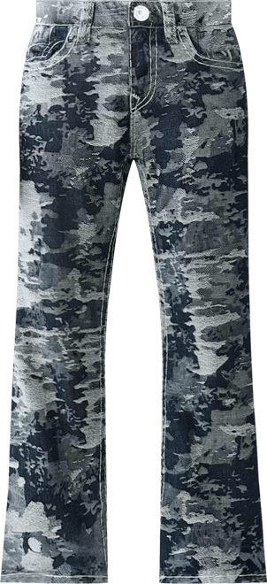 Men's Jacquard Super-t Flap Regular-Fit Jeans