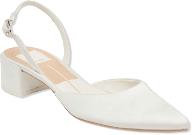 Women's Carel Two Piece Pointed Toe Low Block Heel Pumps