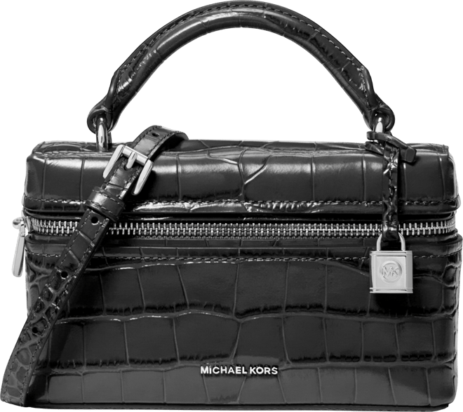Michael Kors Michael Kors Jana Mini Crocodile Embossed Leather