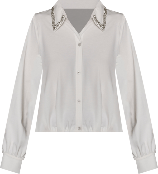 Women's Sparkle Collar Top