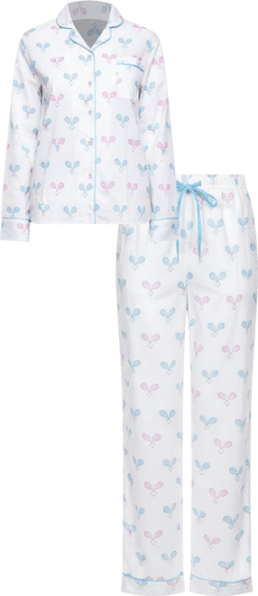 Women's Tennis Long Pj Set