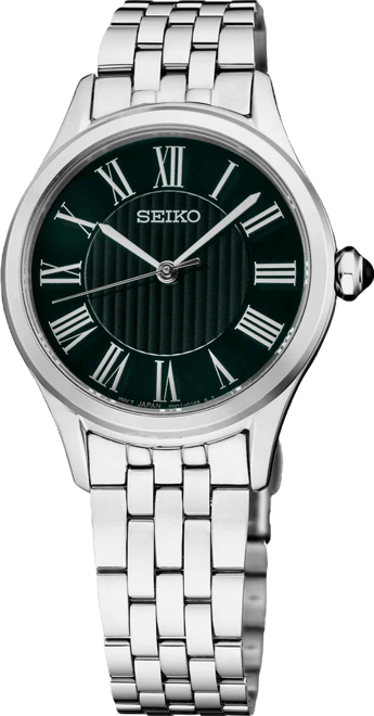 Essentials Women's Quartz Green Dial Stainless Steel Watch, 29.6mm