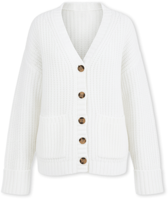 Women's Chunky V-Neck Cardigan Sweater, Macy's Exclusive